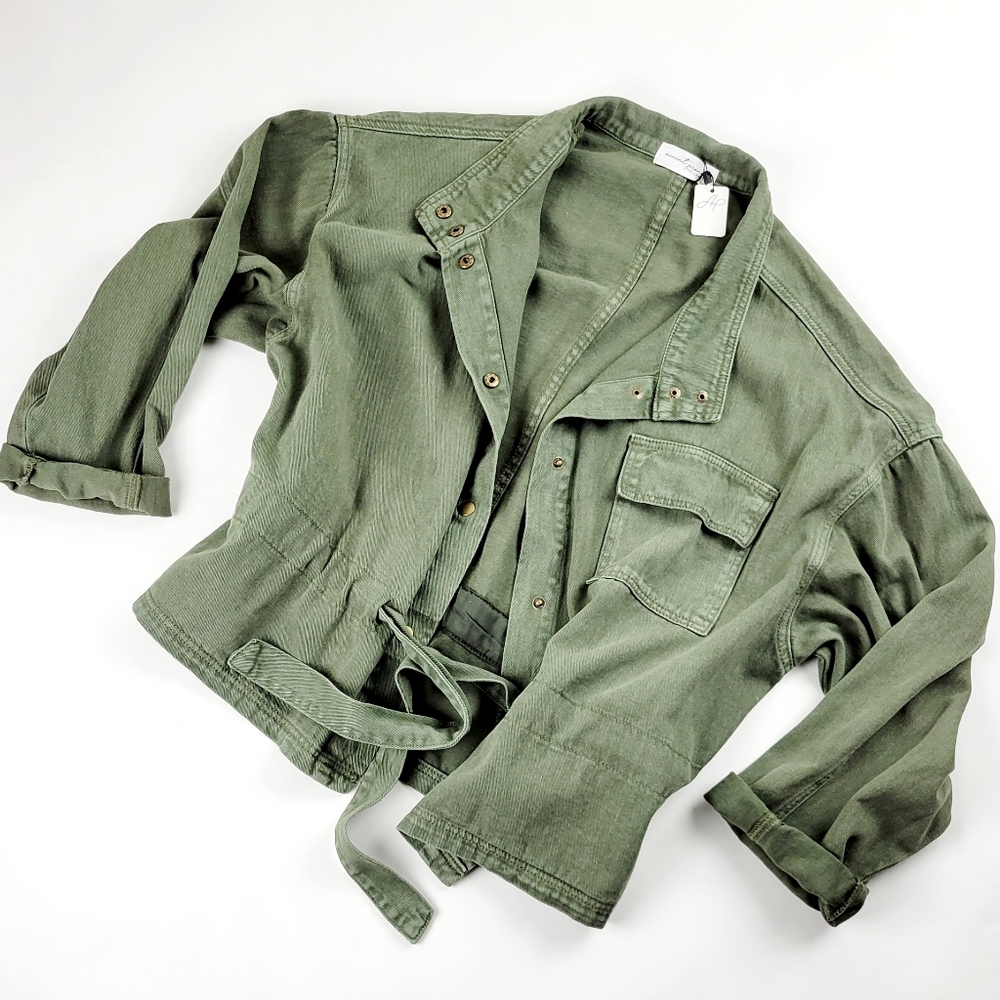 Accent Prone olive, cotton jacket